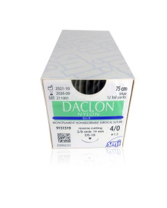 DACLON 4/0 metrisch 1.5 3/8 19mm 75cm - 12draden