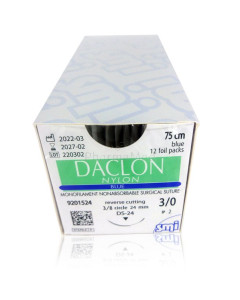 DACLON 3/0 metrisch 2 3/8 24mm 75cm - 12draden