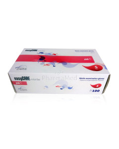 Gants nitrile easyCARE rose SMALL ss poud/100