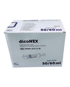 Seringues ZARYS dicoNEX luer lock - 50 ml - 25pc