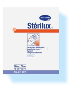 STERILUX compresse occulaire. 56x70 st. - 10pc