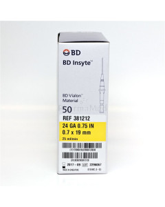 INSYTE BD Catheter 24 G 0,7 mmx19 mm 381212 - 50pc