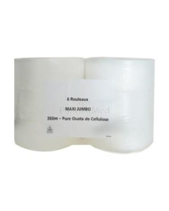 Papier toilette MAXI JUMBO 2plis 350m 100% cell. - 6rl