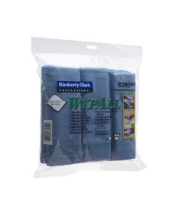 WYPALL Vaatdoek microvezel blauw 40x40cm (1st)