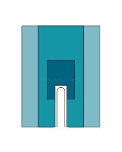 Champs fendus ST 200x260cm, fente 7x102cm 2x14pc