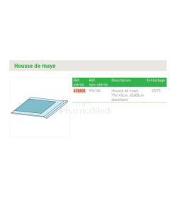 Housse de Mayo - champ opératoire 79x145cm - 3x25pc