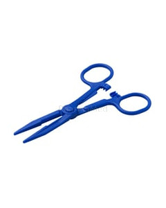 Pince KOCHER 14cm plastique bleue stérile - 15pc