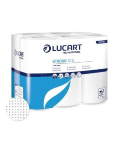 Papier hygiénique blanc 2plis Lucart Strong - 96 rlx