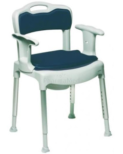 Chaise percée ETAC SWIFT régl. + accoudoirs