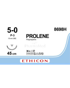 PROLENE USP5/0 8698H Blauw P-3 45cm - 36draden
