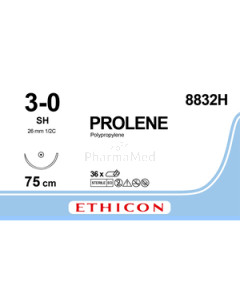 ETHICON PROLENE 3/0 8832H 1xSH 75cm Blauw - 36draden