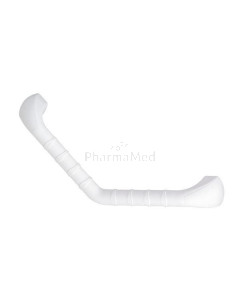 Barre d'appui courbée avec stries antidérap. - 40cm