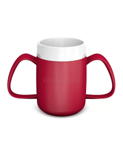 Isothermische beker - met 2 oren Ornamin rood 200ml - 1st