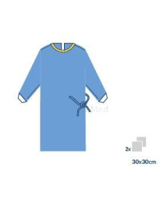 Casaques chirurgicales ZARYS 40gr/m² + 2 ess-mains - large - 25pcs