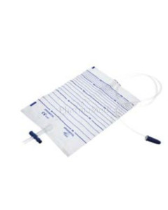 Sac à urine + robinet + valve 2l, drain 150cm - 10pc