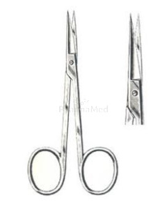 Ciseaux IRIS droit pointu (iridectomie) 11cm - 1 paire