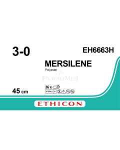 MERSILENE 3/0 EH6663H 45cm - 3 draden