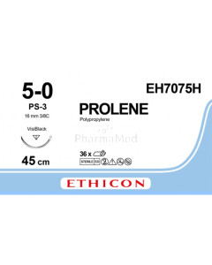 PROLENE 5/0 EH7075H PS-3 45cm - 36fils