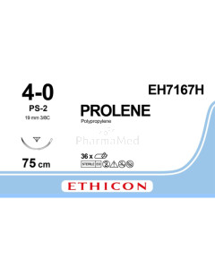 PROLENE USP4/0 EH7167H PS-2 Prime 75cm Bleu - 36fils