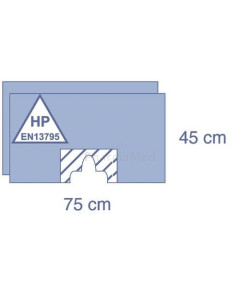 Champ de soins adhésifs MEDLINE arciformes 75x45cm - 160pc