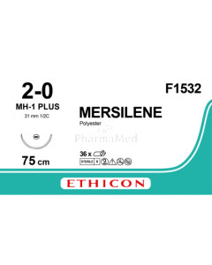 MERSILENE 2/0 F1532 MH-1 Plus 75cm - 36draden