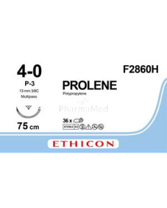 PROLENE F2860 4/0 P3 75cm M1.5 incol. /36fils