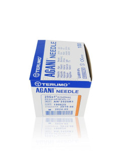 Aiguilles TERUMO Agani - 25G1 (0,50x25mm) - 100pc
