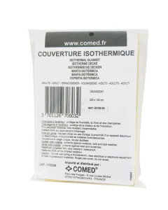 Couverture de survie isothermique - 210x160cm- 1pc