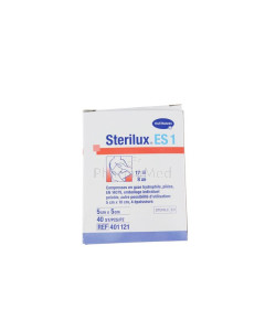 Compresses gaze ST STERILUX 1/1 5x5cm(40x1pc)