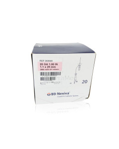 BD Cath. fermé double port 1,3x32mm - 20G (1,1x25mm) - 20pc