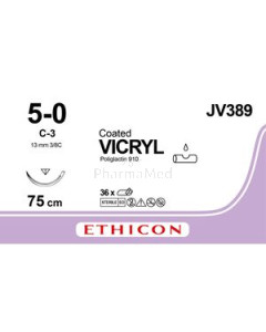 VICRYL 5/0 JV389 75cm M1 C3 Violet - 36draden