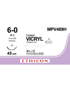 VICRYL 6/0 MPV489H P-1 45cm - 36draden