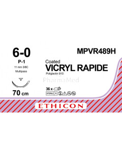 VICRYL RAPID 6/0 MPVR489H P-1 70cm - 36fils