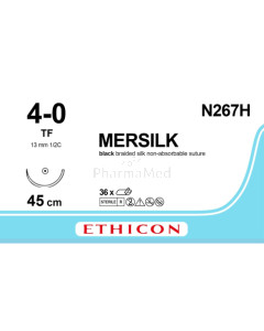 MERSILK 4/0 N267H TF 45cm - 36draden