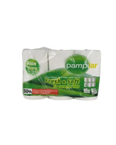 PAMPILAR Papier hygiénique aloe vera 3plis - 7x6rlx