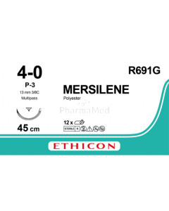 MERSILENE 4/0 R691G P-3 45cm - 12draden