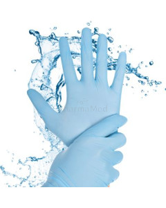 Nitrilhandschoenen voor natte handen Rapid-On blauw - 100st - Large