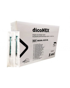 Seringues ZARYS dicoNEX sans latex - 1ml - 100pc