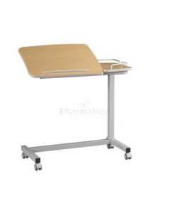 Table de lit à roulettes EVILENCE- 2 plateaux