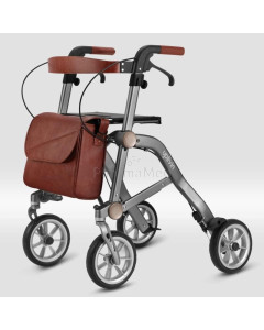 Rollator MOBIO TRIVE Terracotta 4 roues pliable