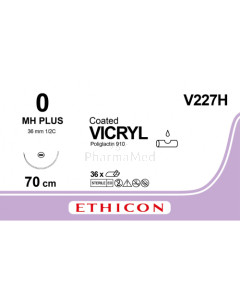VICRYL 0 Coated V227H MH Plus 70cm - 36fils