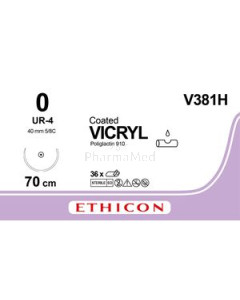 VICRYL 0 V381H UR-4 70cm - 36draden