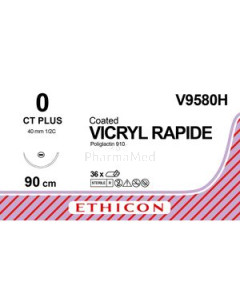 VICRYL RAPID 0 V9580H CT 90cm - 36draden