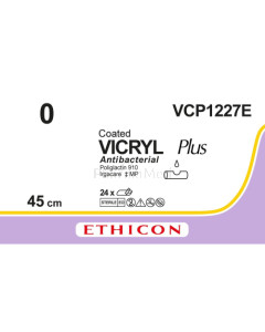 VICRYL PLUS 0 VCP1227E 45cm - 24draden