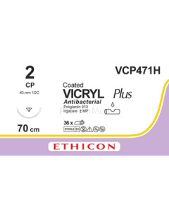 VICRYL PLUS 2 VCP471H 1xCP 70cm - 36draden