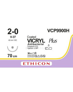 VICRYL PLUS 2/0 VCP9900H V-37 70cm - 36fils