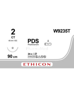 ETICON PDS II 2 W9235T 1/2 Cir 40mm - 24fils