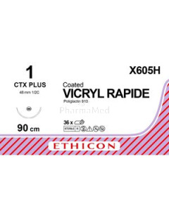 VICRYL RAPID 1 X605H CTX 90cm - 36draden
