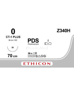 ETICON PDS II 0 Z340H CT-1 Violet 70cm - 36fils