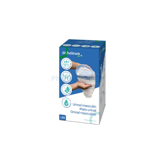 Sac plastique avec pad absorbant pour urinal masculin - 20pcs
